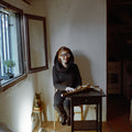 Portrait Of Pythia In The Temple, Madrid Spain, Contemporary Conceptual Art, Surreal Theatrical Performance, Hasselblad Analogue Photo Print