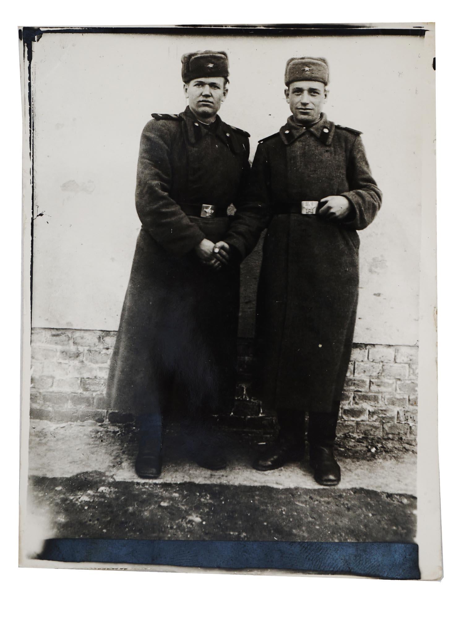 Original 1950s USSR Military Historical Documents, Photograph Depicting Soviet Soldiers With Handwritten Notes, Russia and Ukraine