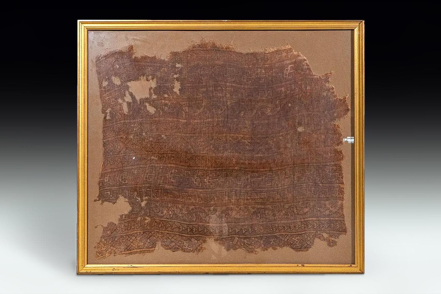 Chimu Textile Fragment, Painted Hanging Circa 1100 To 1400 AD, South America Prehispanic Antiquities, Coast Of Peru, Art Collectibles