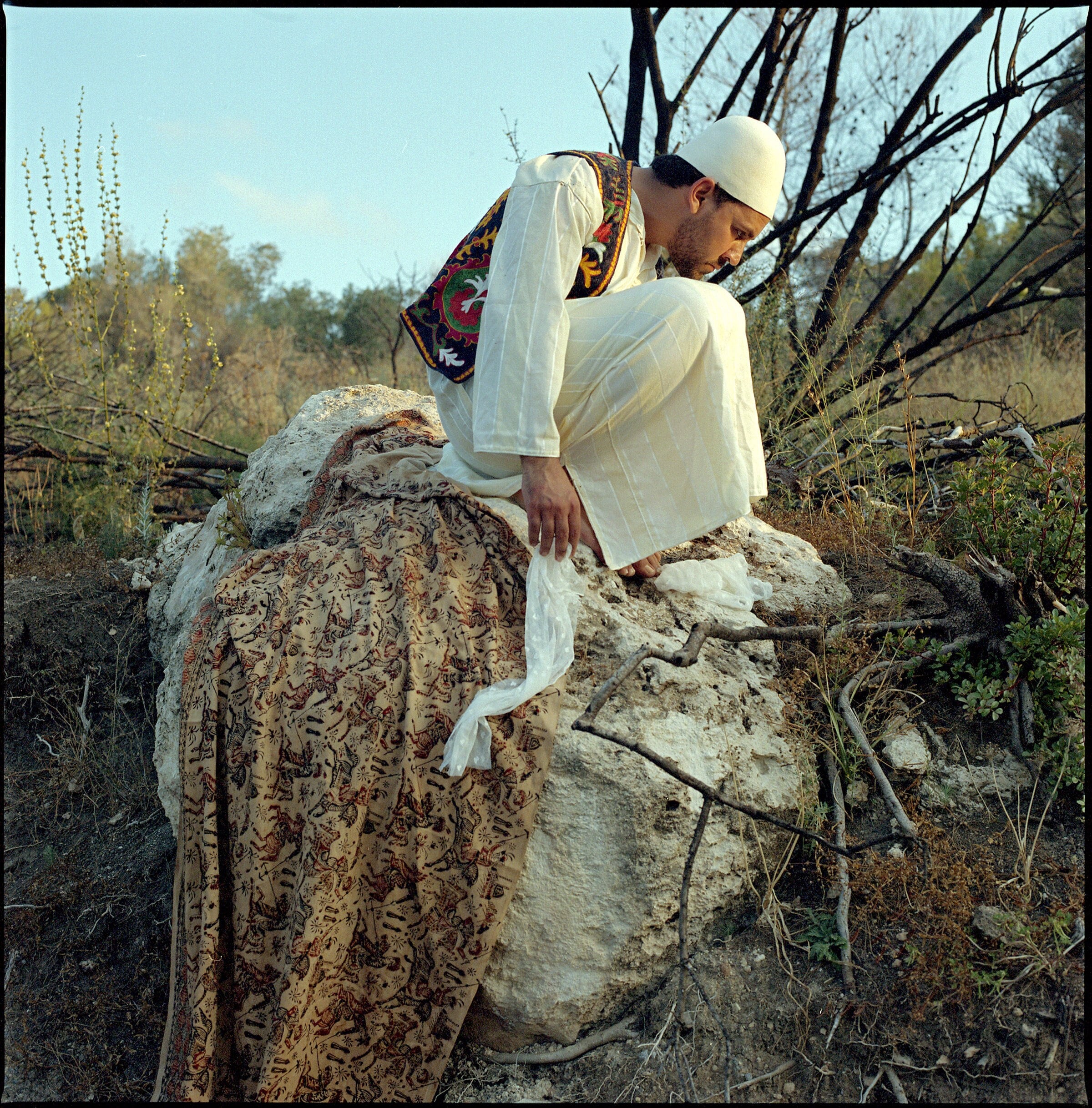 The Magic Horse, Burnt Forest At The Holy Mount Mar Eilas, Har HaKarmel Israel, Analogue Hasselblad Color Film Photography Prints