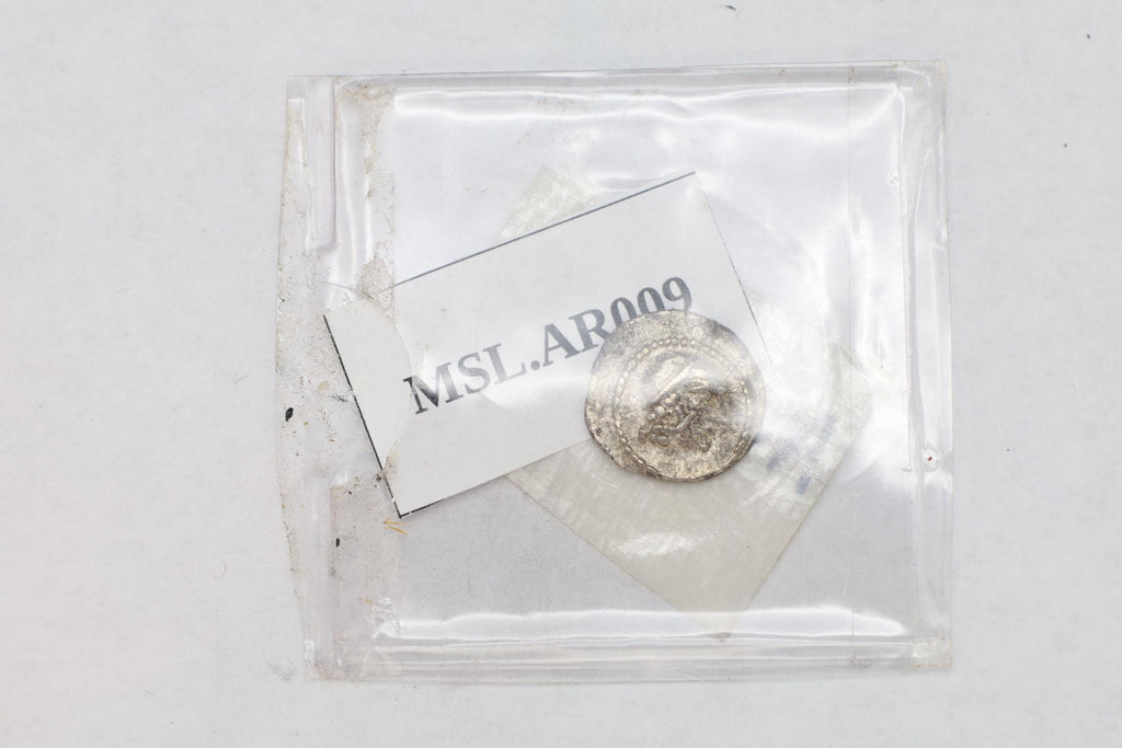 Ancient 1st Century AD Himyarite Kingdoms, South Arabia Felix Silver Quinarius Coin, Raydan Scyphate Mint In Imitation Of Older Greek Coins