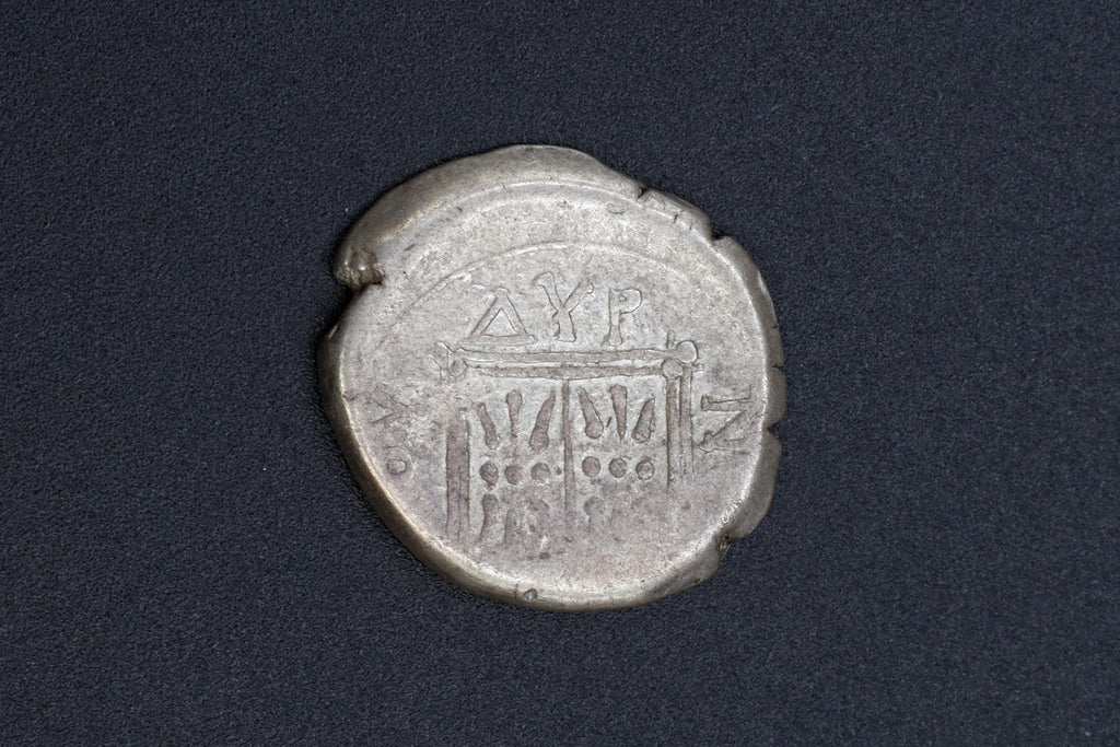 Ancient Dyrrhachion, Illyria 229 BCE To 200 BCE Drachm Silver Coin, Machatas And Eortaios Roman Magistrates, Collectibles And Numismatics