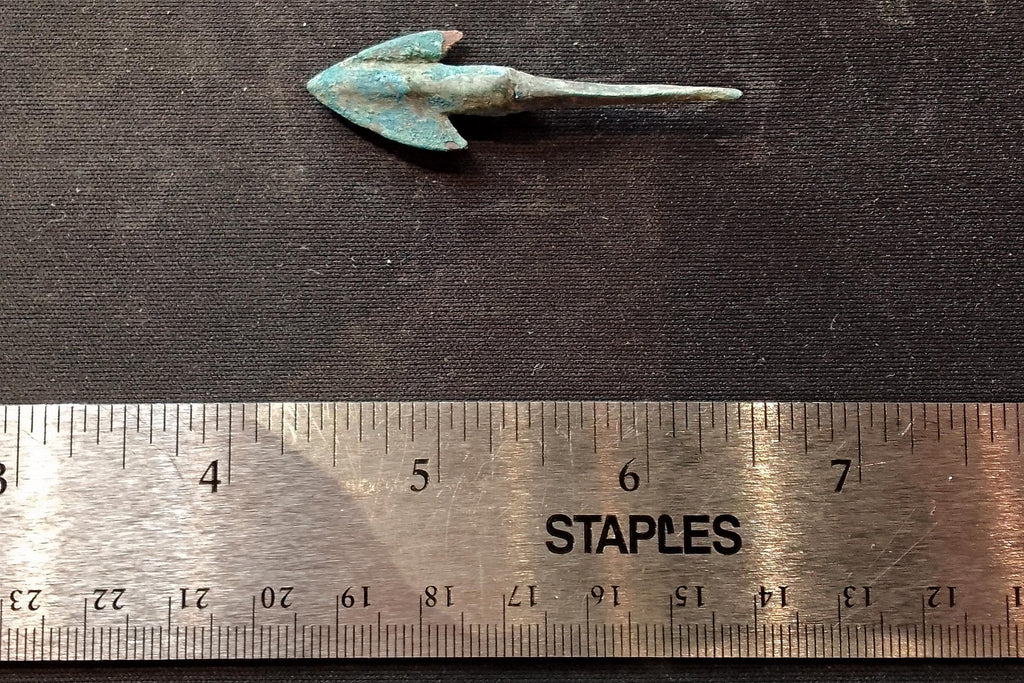 Ancient Luristan Bronze Arrow Point From Around 1200 To 800 BCE, Near Eastern Antiquities And Militaria Collectibles, Primitive Arrowheads