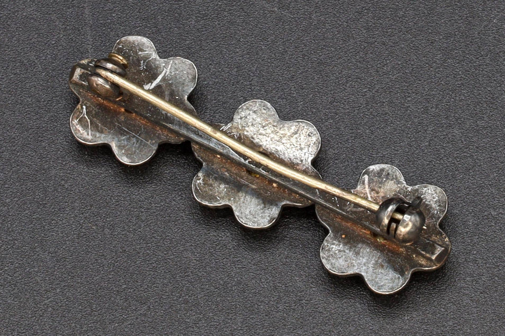 Meka Reklamegaver Brooch, Danish Yellow Enamel Guilloche Floral Bar Pin, Scandinavian Denmark Modernist Jewelry