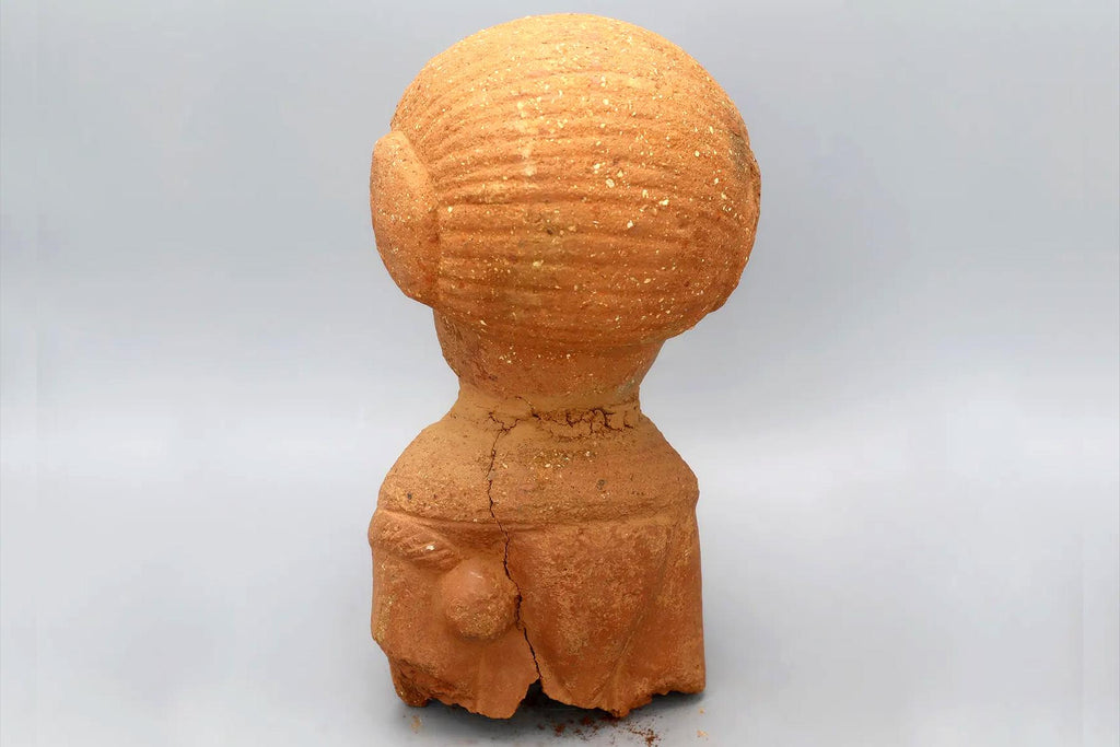 Ancient Africa NOK Civilization Terracotta Burial Female Sculpture, A Head Bust Figure 200 BC To 200 AD, West Africa Antiquities And Art