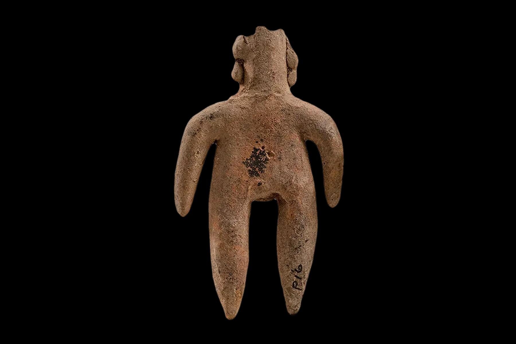 Ancient Pre Columbian Colima Pottery Standing Female Figure, Full Body Idol Dated As Between 100BC To 250AD, Western Mexico, Mesoamerica Art