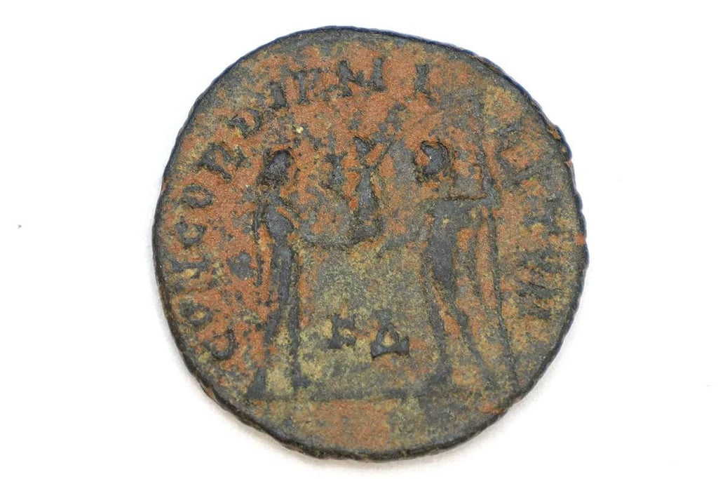 Ancient 4th Century AD Roman Empire Bronze Coin, Maximian Imperator, Antoninianus Concordia Militum 4th Century AD Numismatics