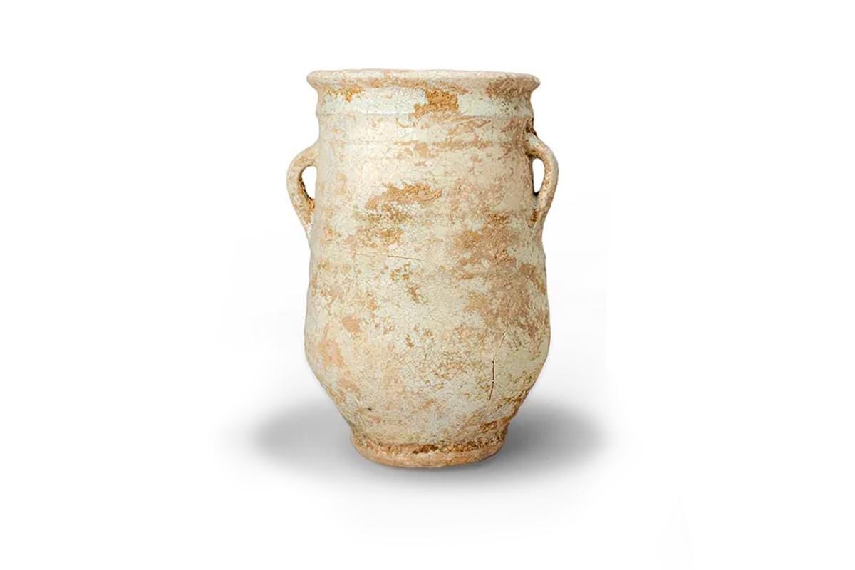 Ancient Egypt, Faience Ceramic Utilitarian Pithoi Vessel, Dated Ca 300 BCE To 80 AD. Hellenistic Ptolemaic To Early Roman Egyptian Province