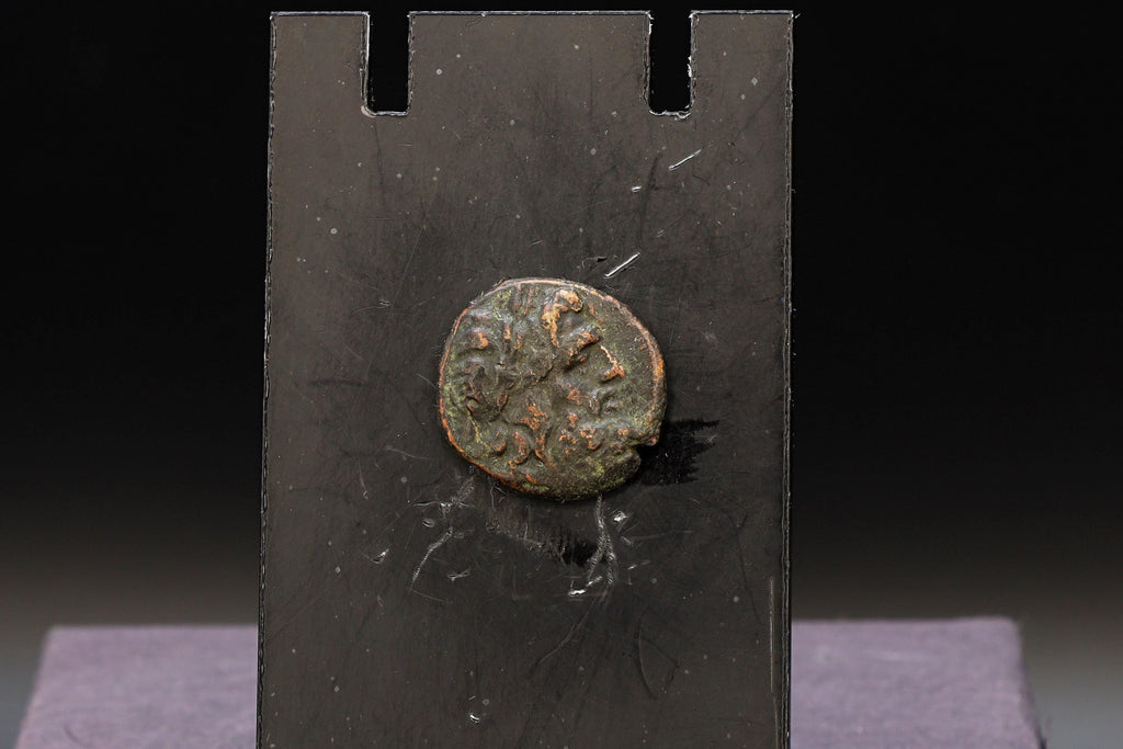 Ancient Greece 2nd Century BCE Trichalkon Of A Drachm Bronze Coin With God Zeus And Goddess Hera, Perrhaiboi or Perrhaebi, Thessaly
